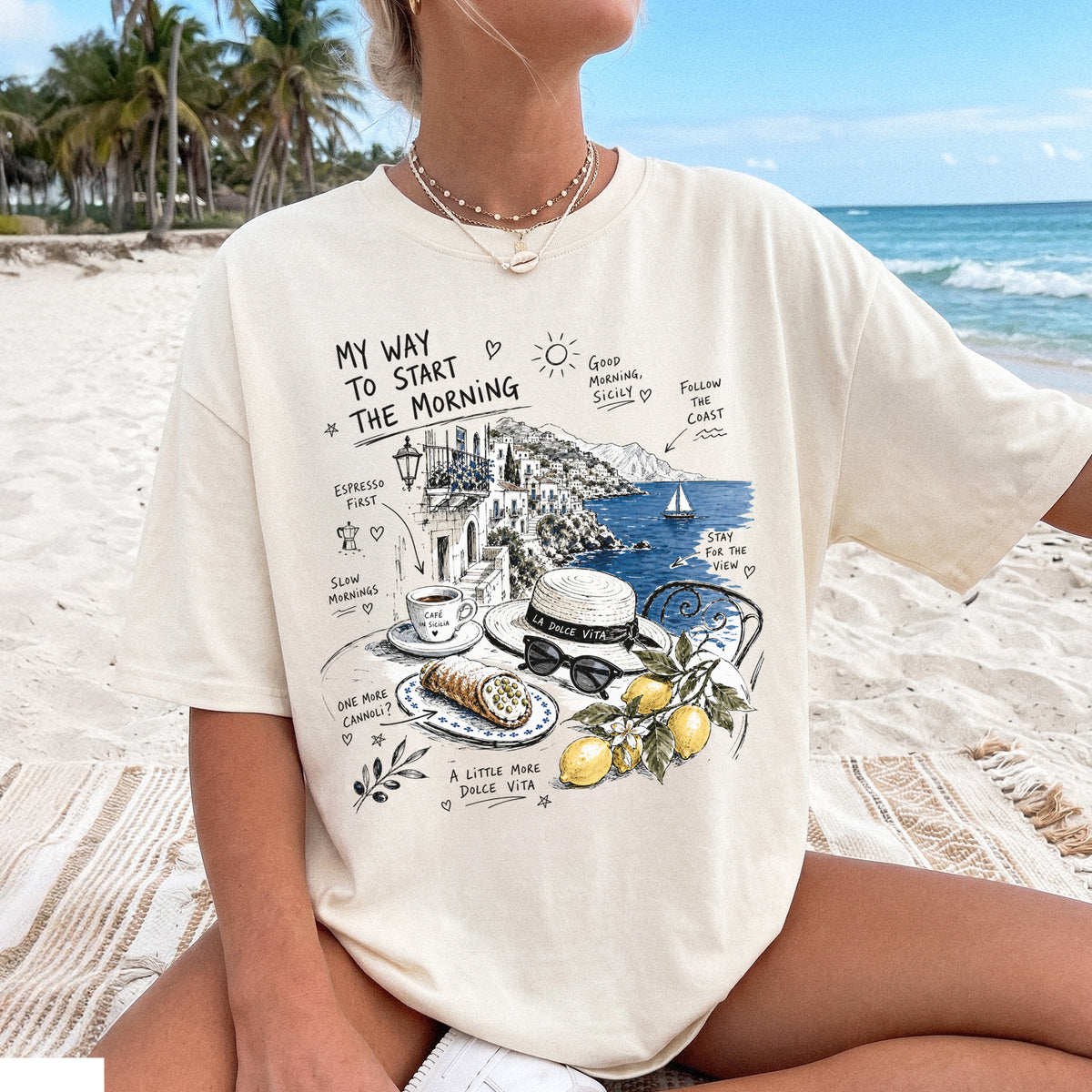 My Way to Start the Morning Comfort Colors Shirt – Sicily Tee