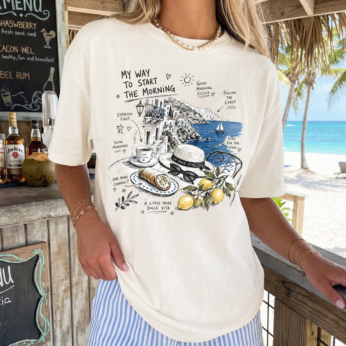 My Way to Start the Morning Comfort Colors Shirt – Sicily Tee