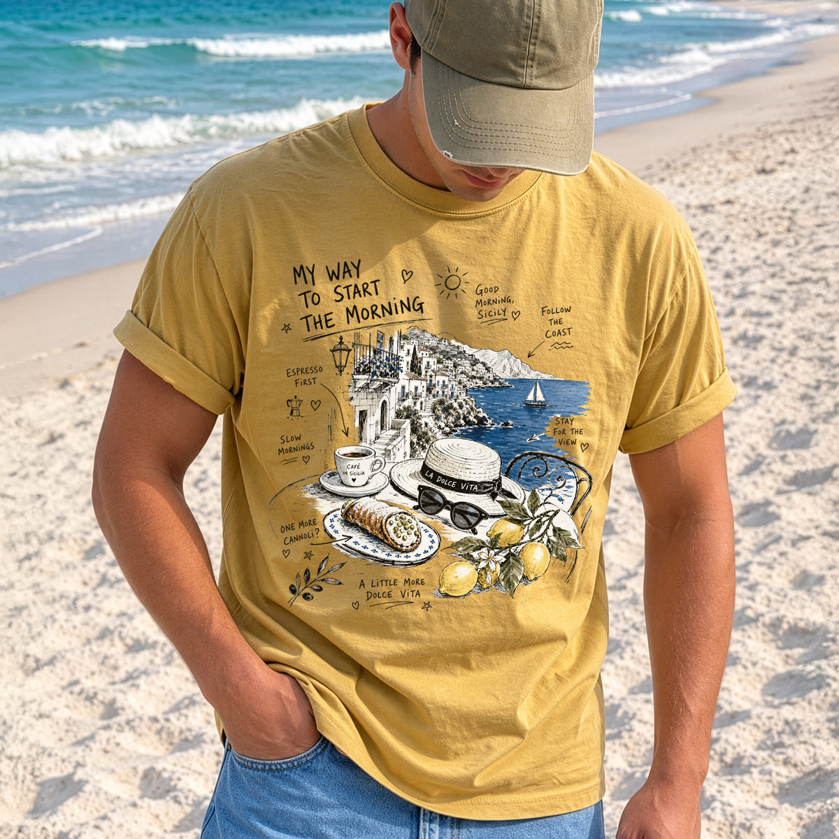 My Way to Start the Morning Comfort Colors Shirt – Sicily Tee