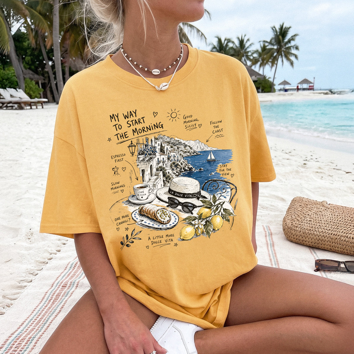 My Way to Start the Morning Comfort Colors Shirt – Sicily Tee