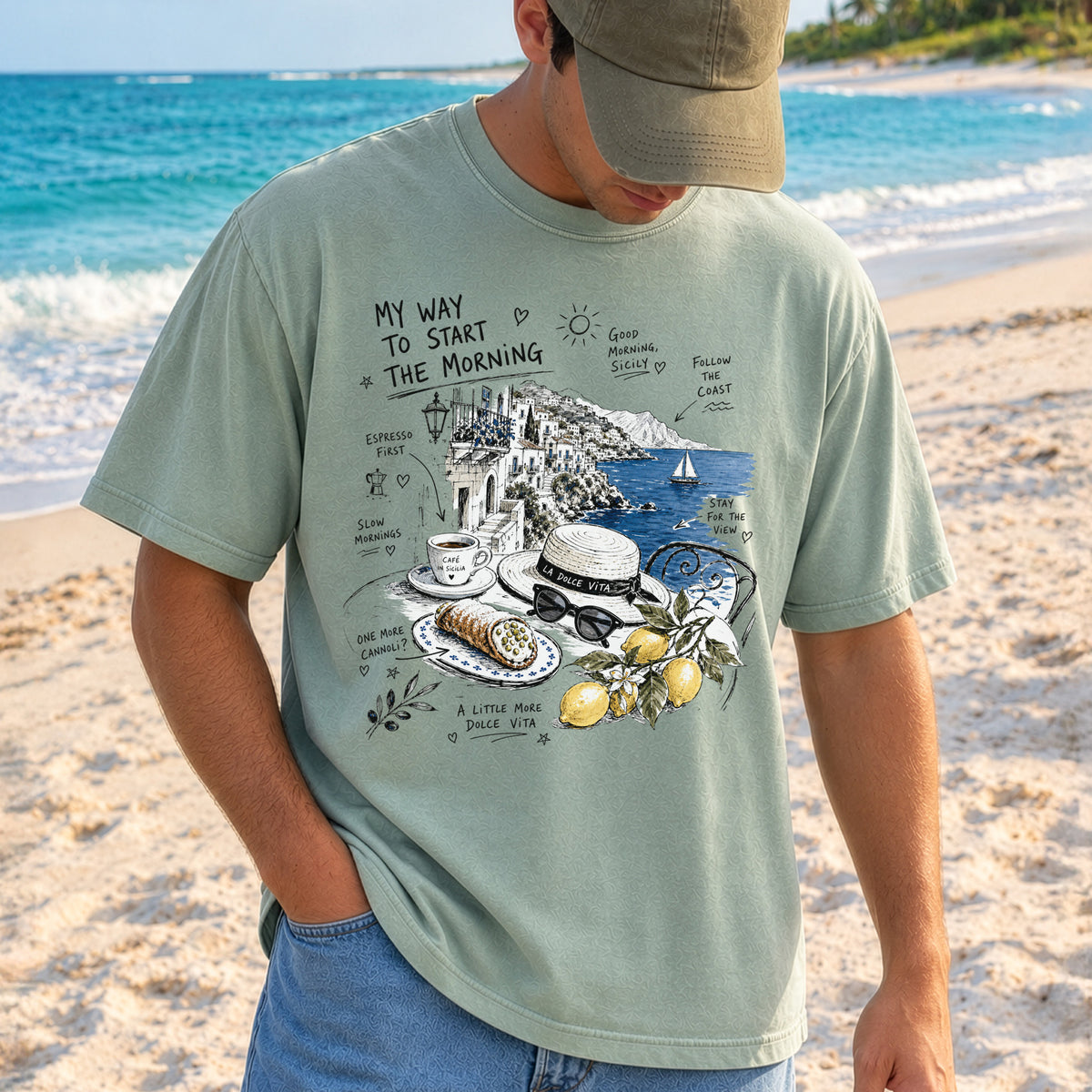 My Way to Start the Morning Comfort Colors Shirt – Sicily Tee