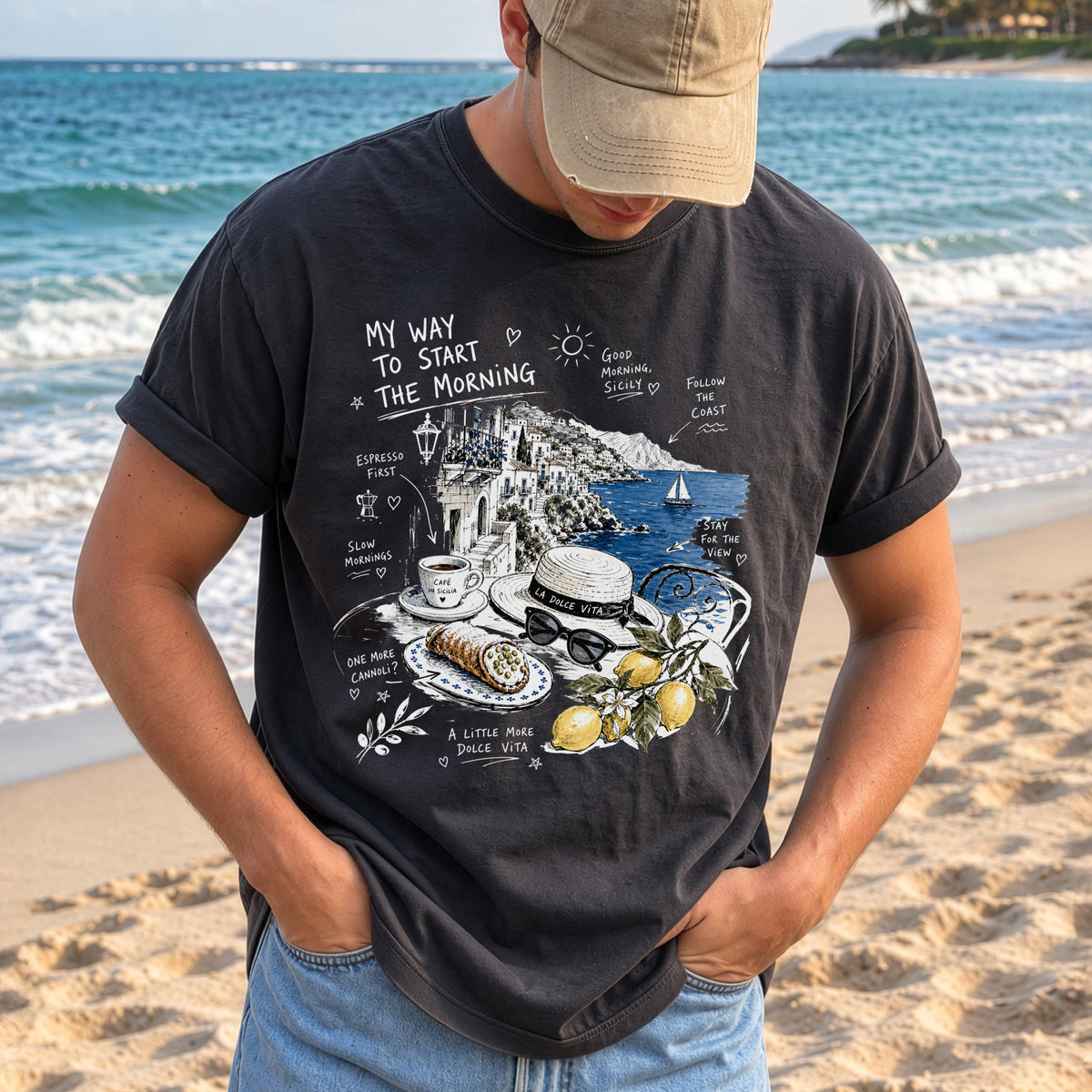 My Way to Start the Morning Comfort Colors Shirt – Sicily Tee