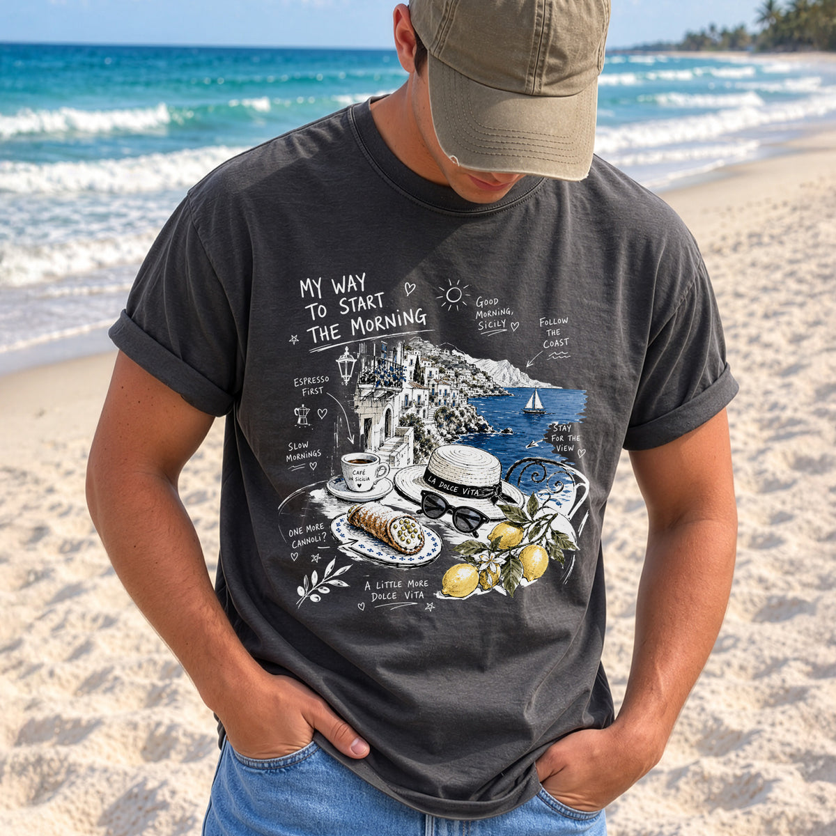 My Way to Start the Morning Comfort Colors Shirt – Sicily Tee