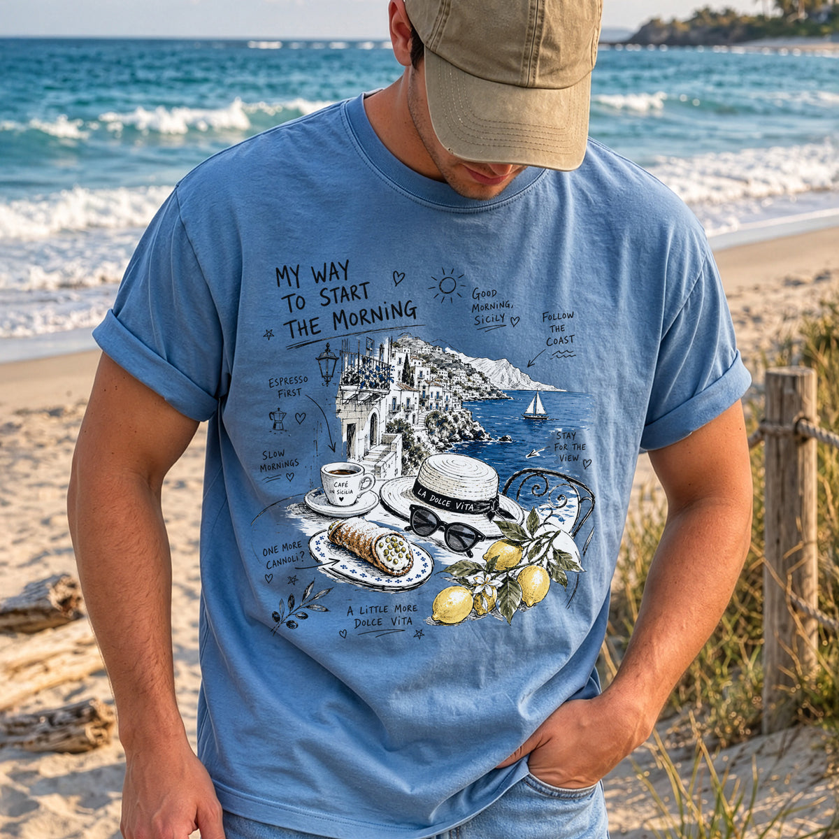 My Way to Start the Morning Comfort Colors Shirt – Sicily Tee