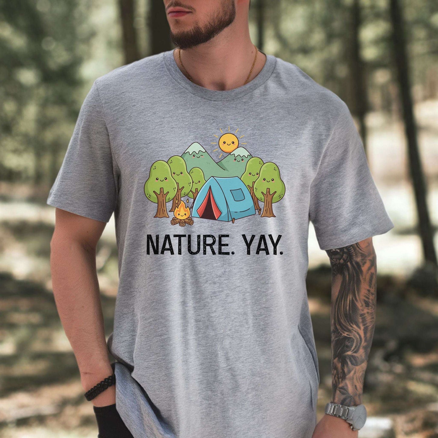 Nature Yay Cute Camping Adventure T-Shirt