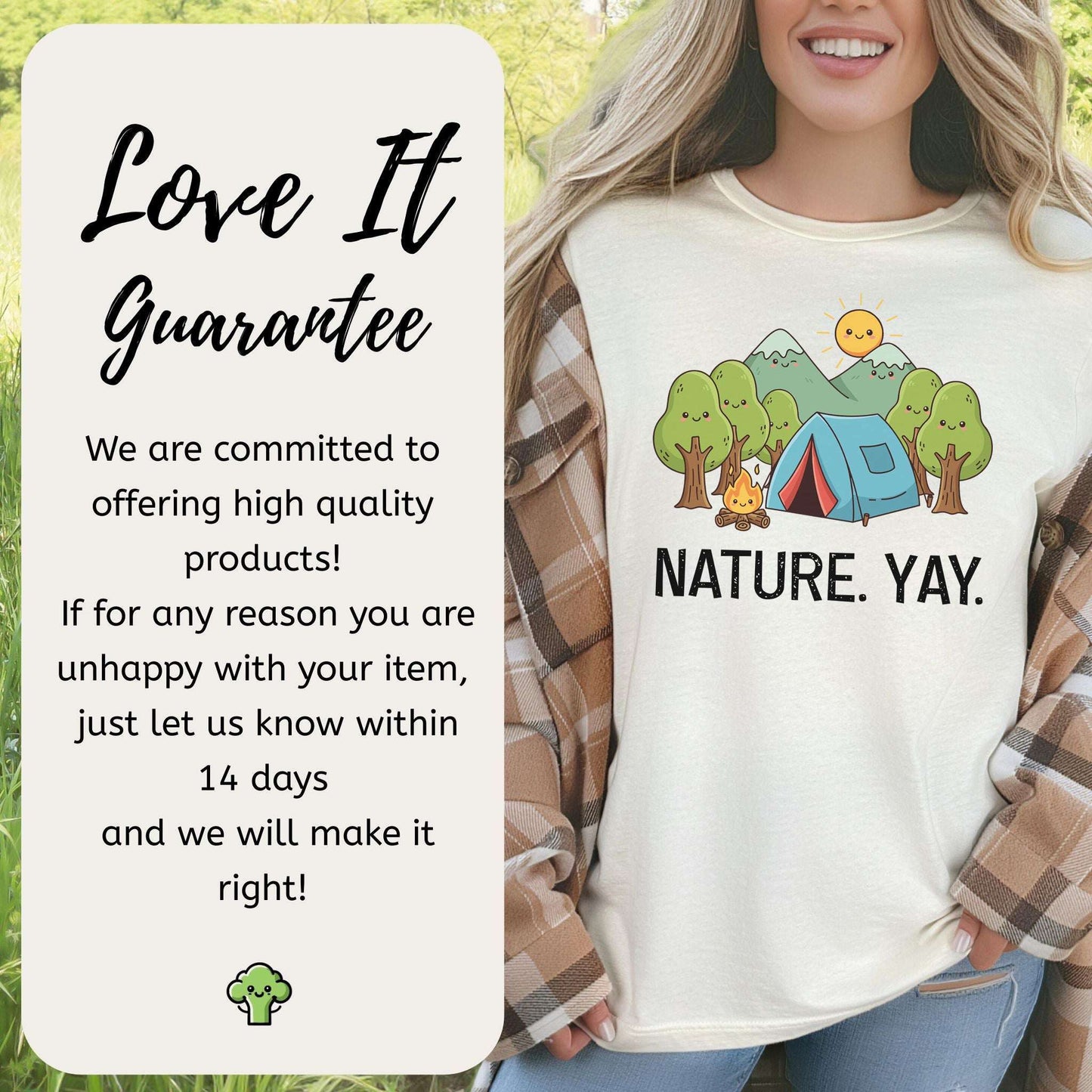 Nature Yay Cute Camping Adventure T-Shirt
