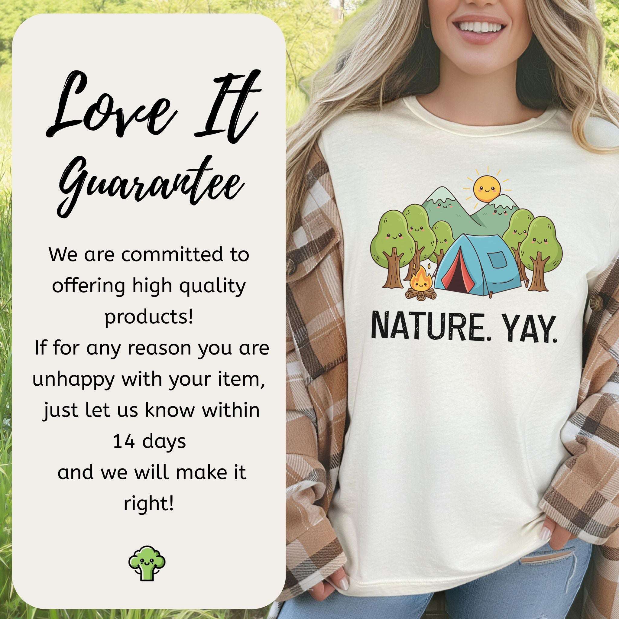 Nature Yay Cute Camping Adventure T-Shirt