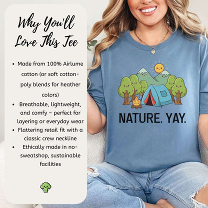 Nature Yay Cute Camping Adventure T-Shirt
