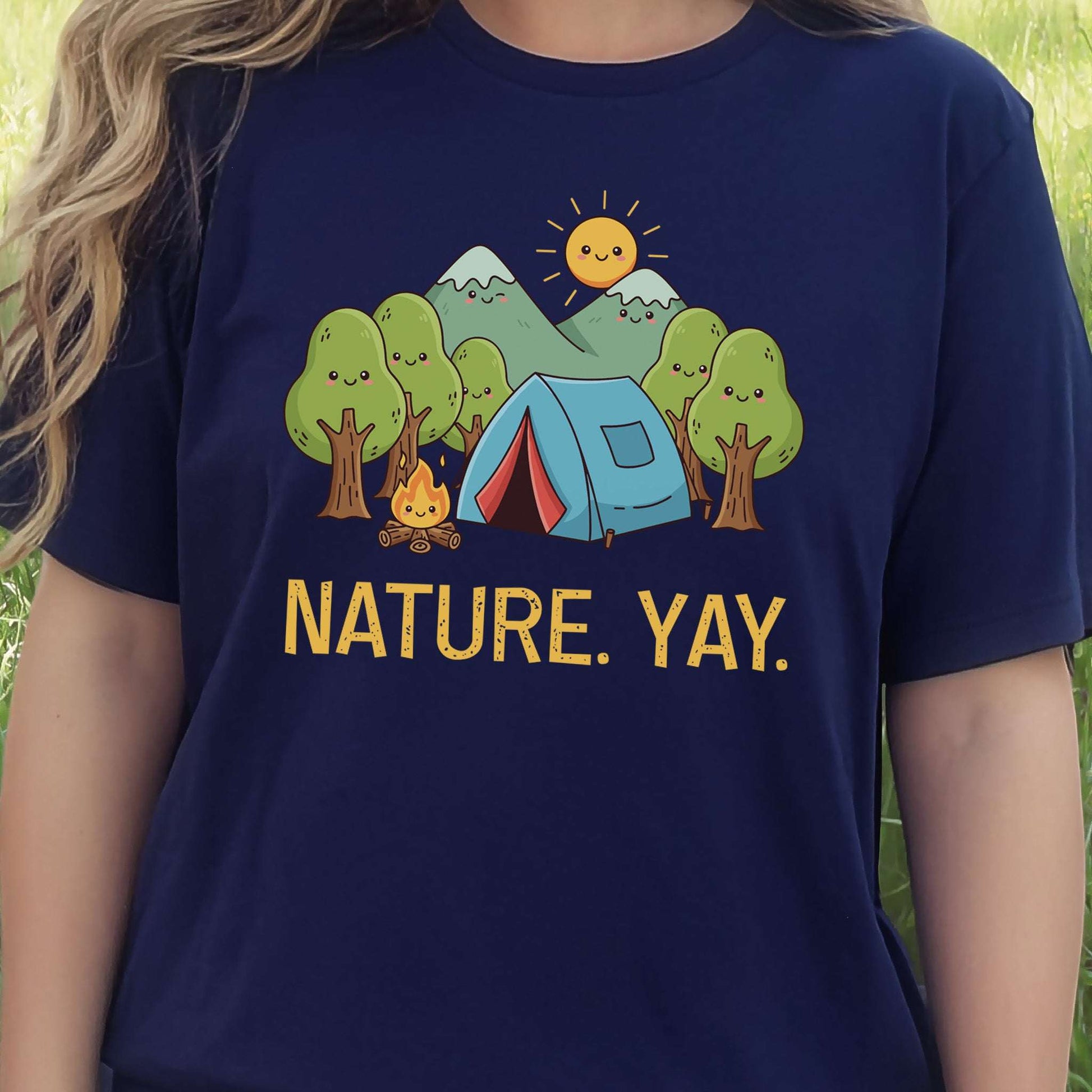 Nature Yay Cute Camping Adventure T-Shirt