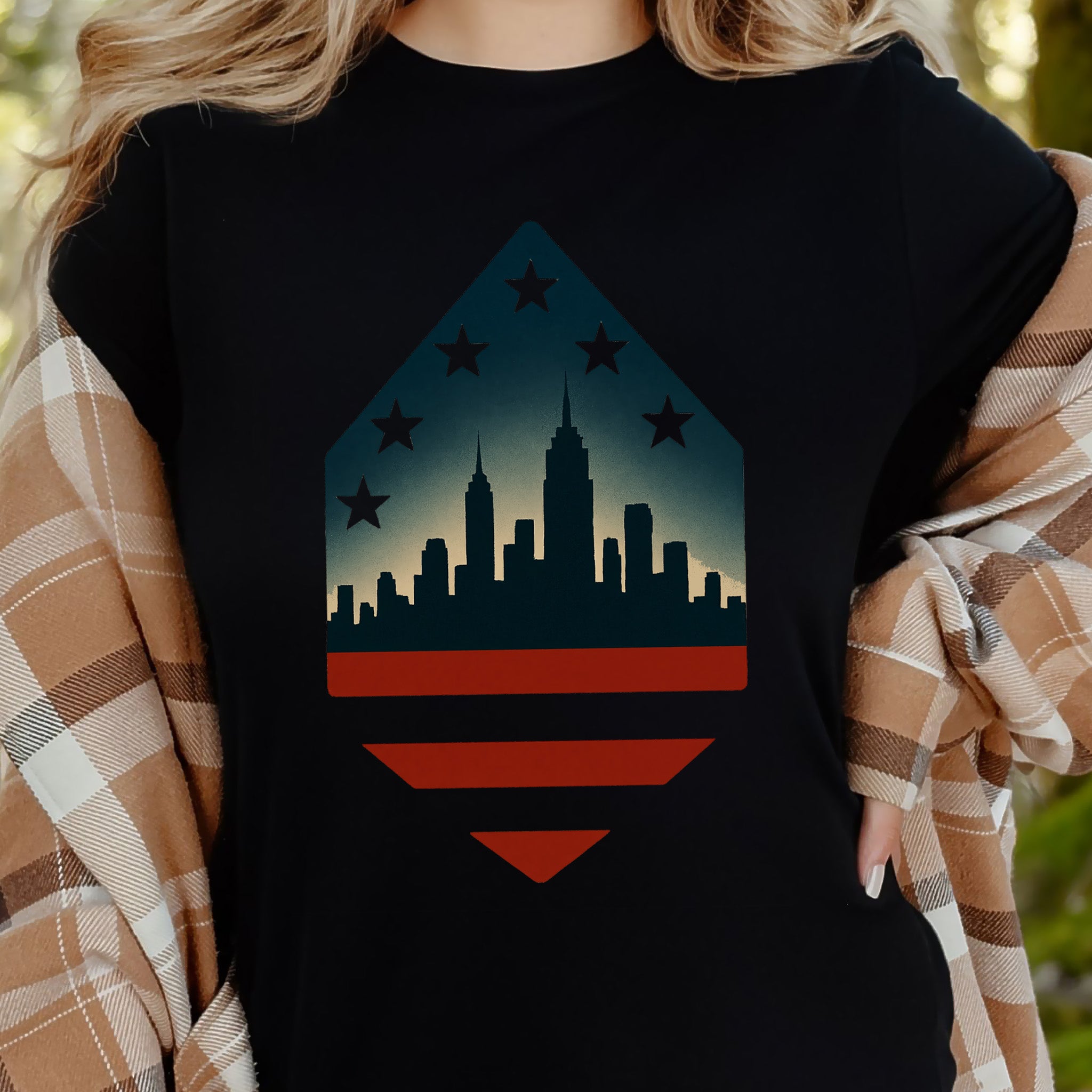 New York City Skyline 4th of July T-Shirt