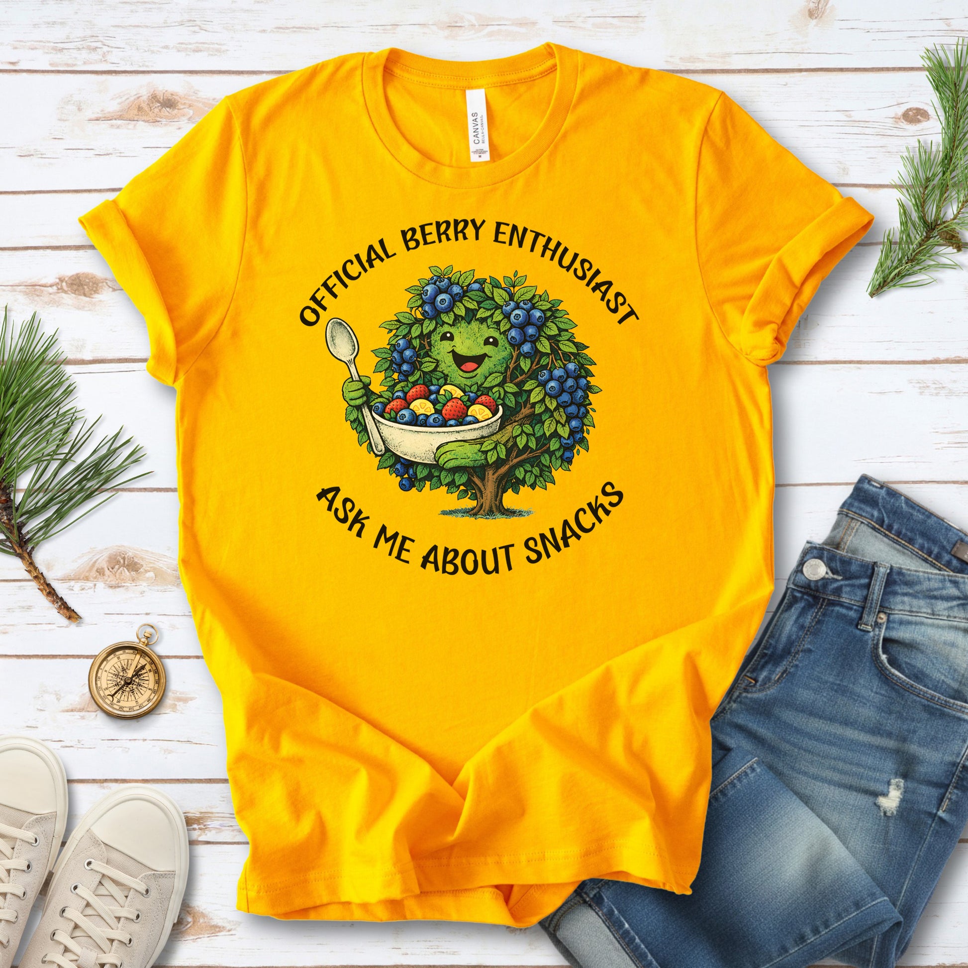 Official Berry Enthusiast Botanical T-Shirt – Funny Fruit Lover Gift