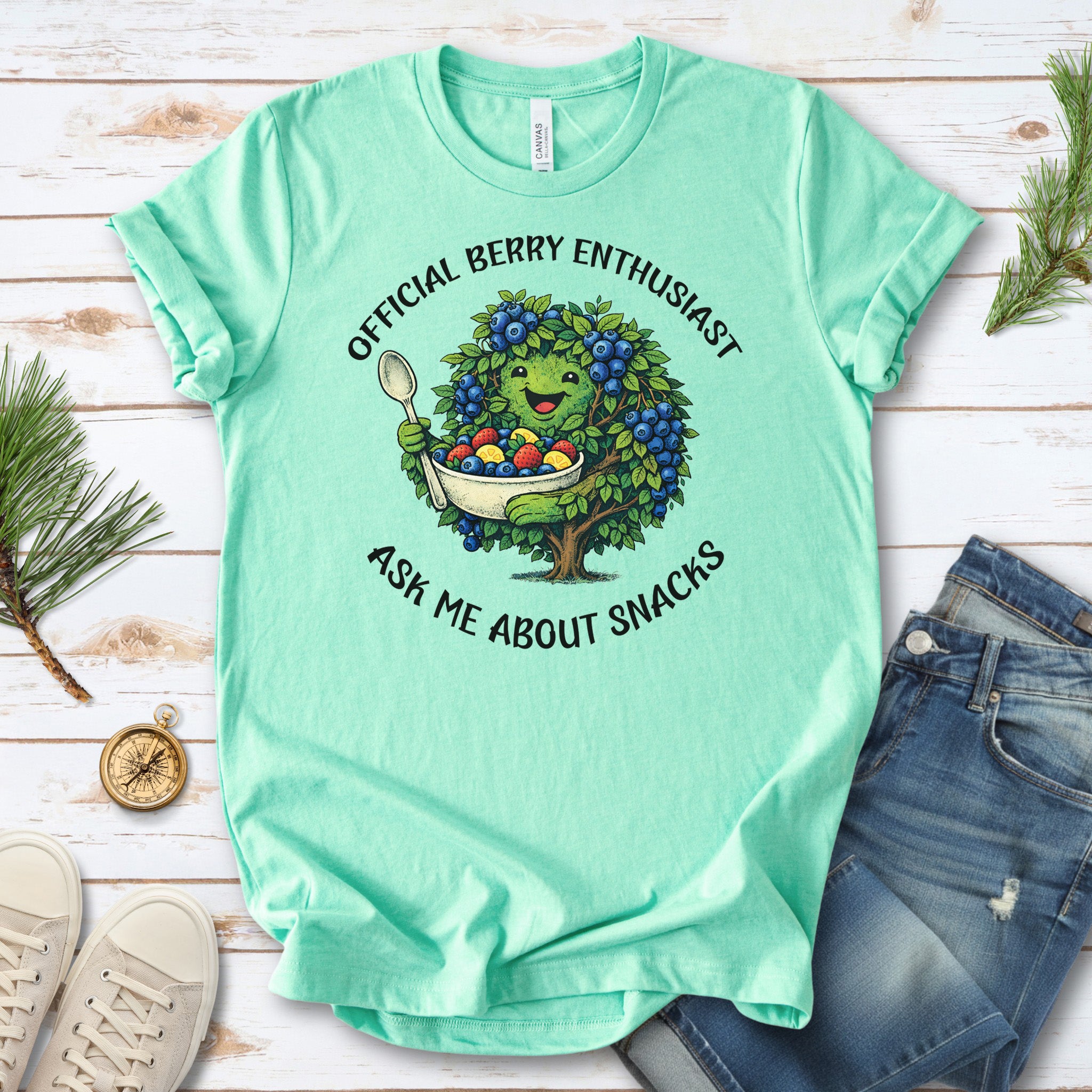 Official Berry Enthusiast Botanical T-Shirt – Funny Fruit Lover Gift