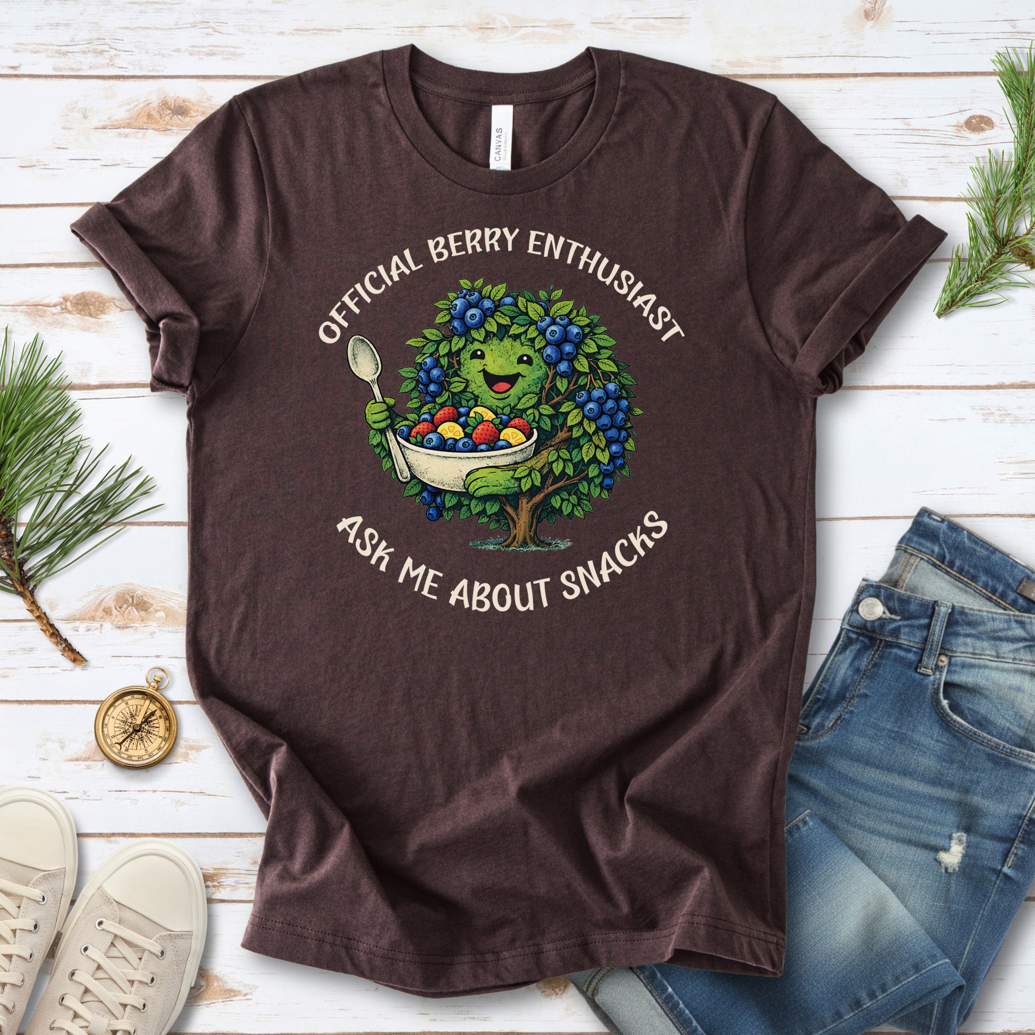 Official Berry Enthusiast Botanical T-Shirt – Funny Fruit Lover Gift