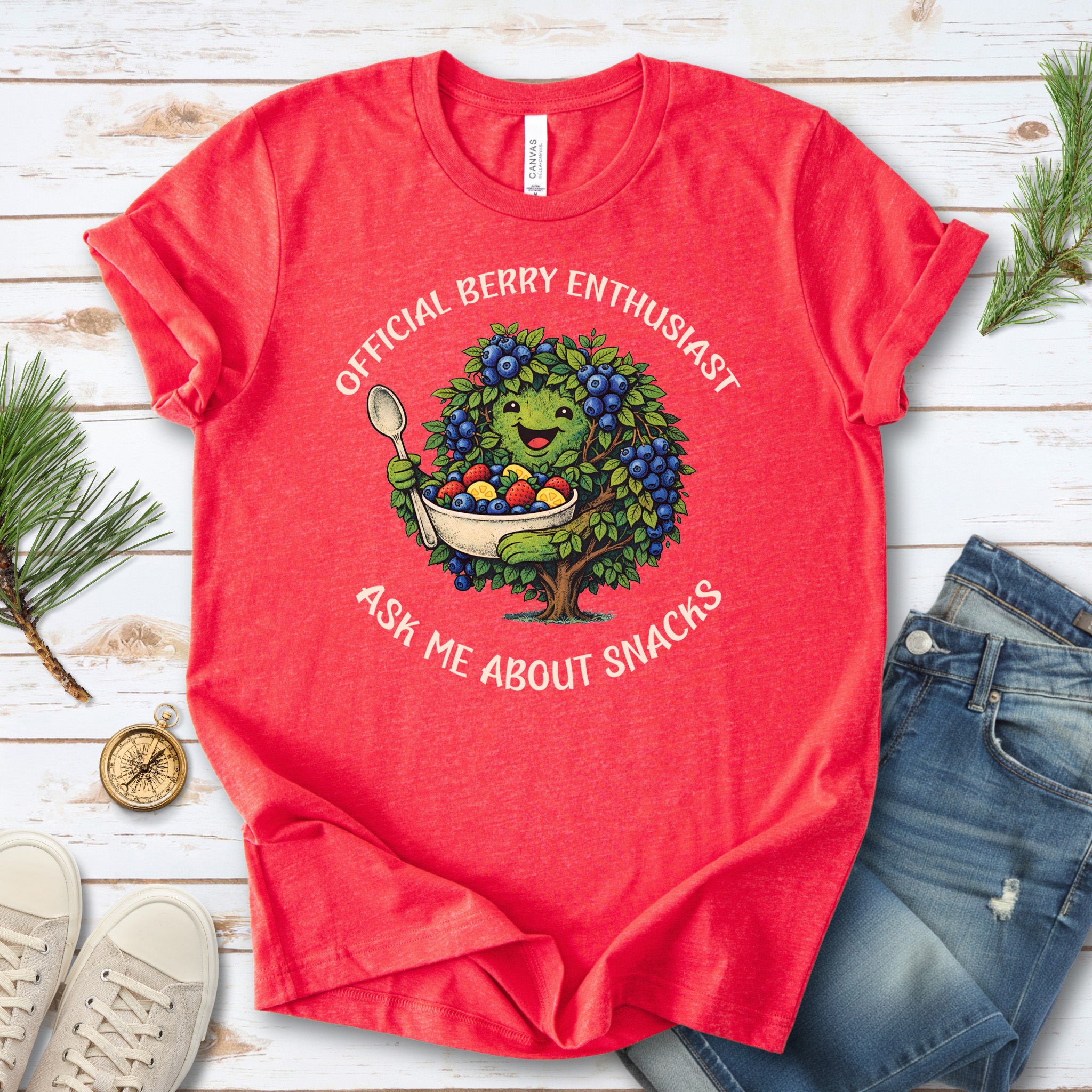 Official Berry Enthusiast Botanical T-Shirt – Funny Fruit Lover Gift