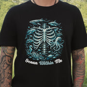 Ocean Within Me Vintage Sea Life Skeleton T-Shirt
