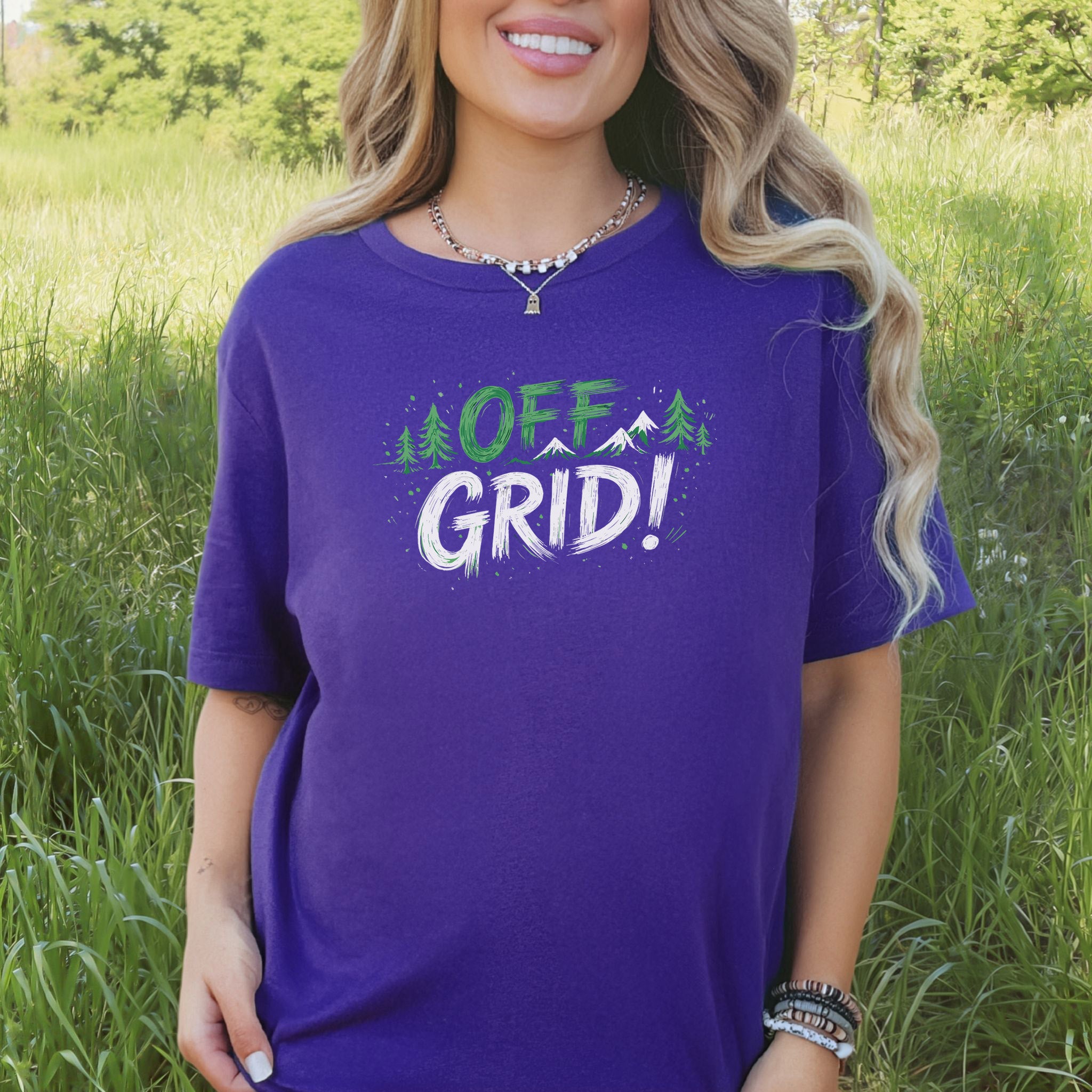 Off Grid Mountain Forest Digital Detox Adventure T-Shirt