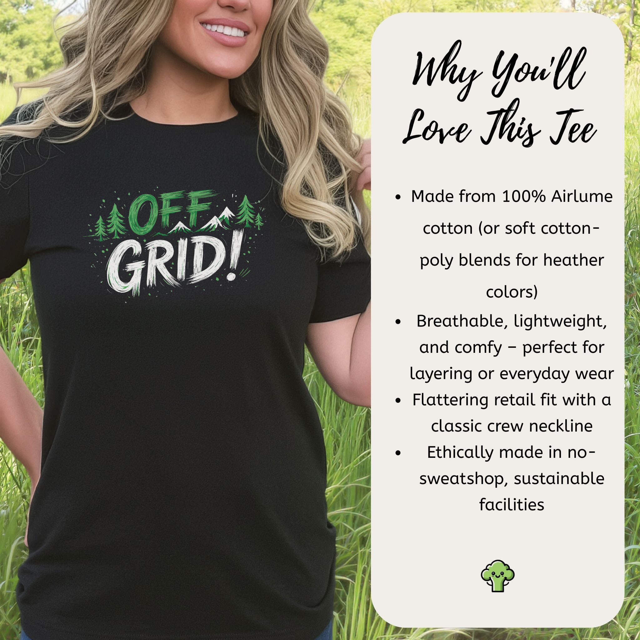 Off Grid Mountain Forest Digital Detox Adventure T-Shirt