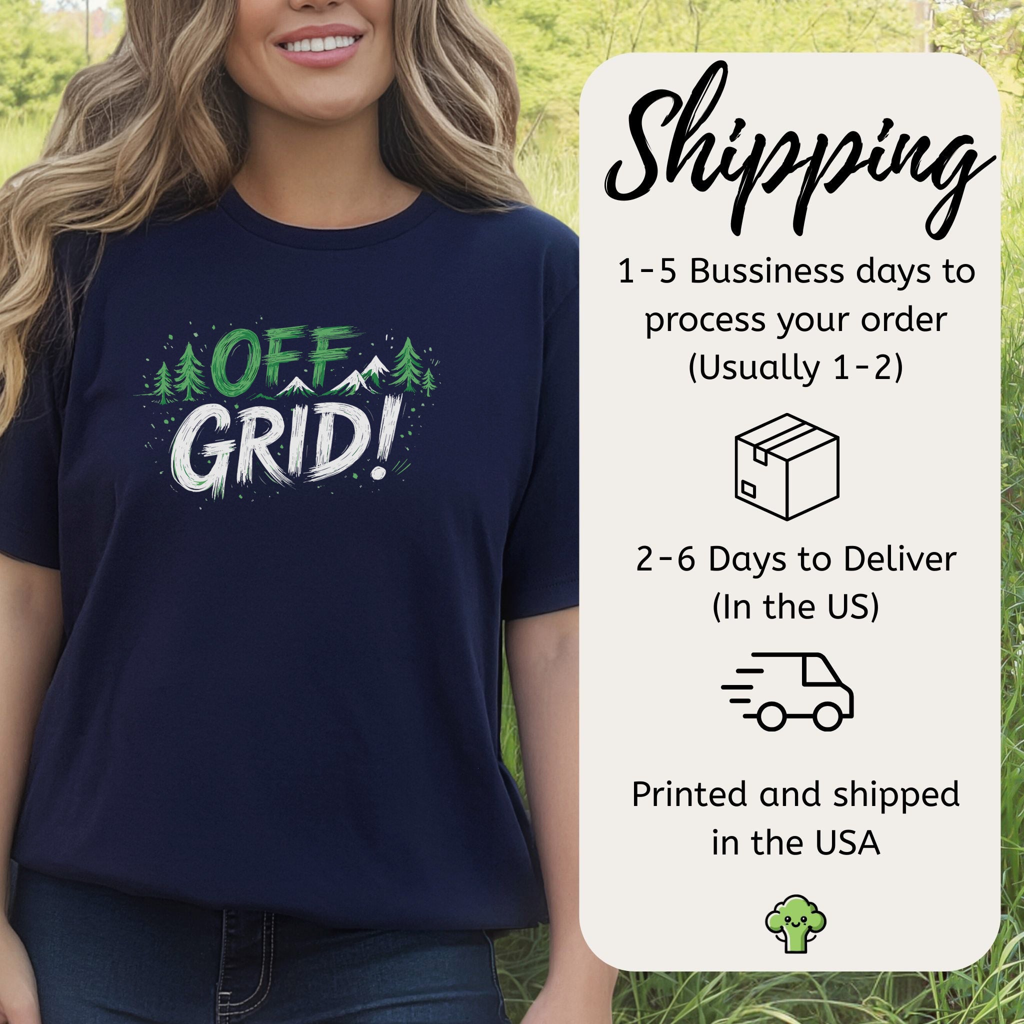 Off Grid Mountain Forest Digital Detox Adventure T-Shirt