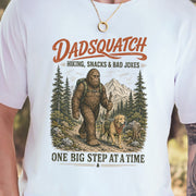 Dadsquatch Dog Dad Hiking Funny Bigfoot Trail Buddy Gift T-Shirt