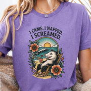 Opossum Beach Vacation – I Came, I Napped, I Screamed T-Shirt