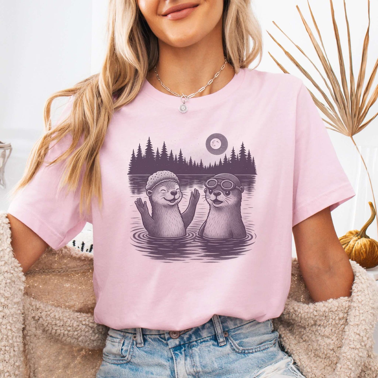 Otter Shirt – Cute & Funny River Otters Swimming T-Shirt