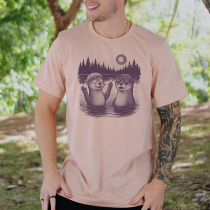 Otter Shirt – Cute & Funny River Otters Swimming T-Shirt