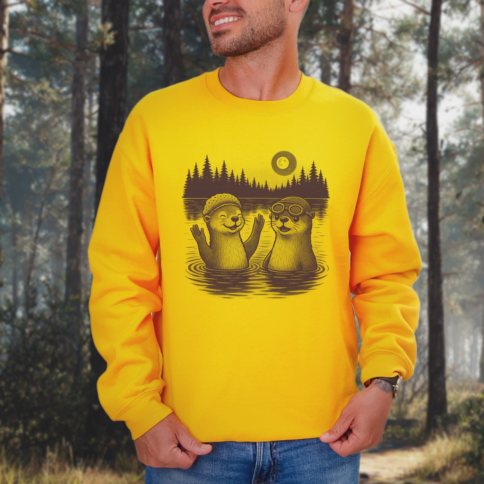 Otter Sweatshirt – Cute & Funny River Otters Mischief Crew