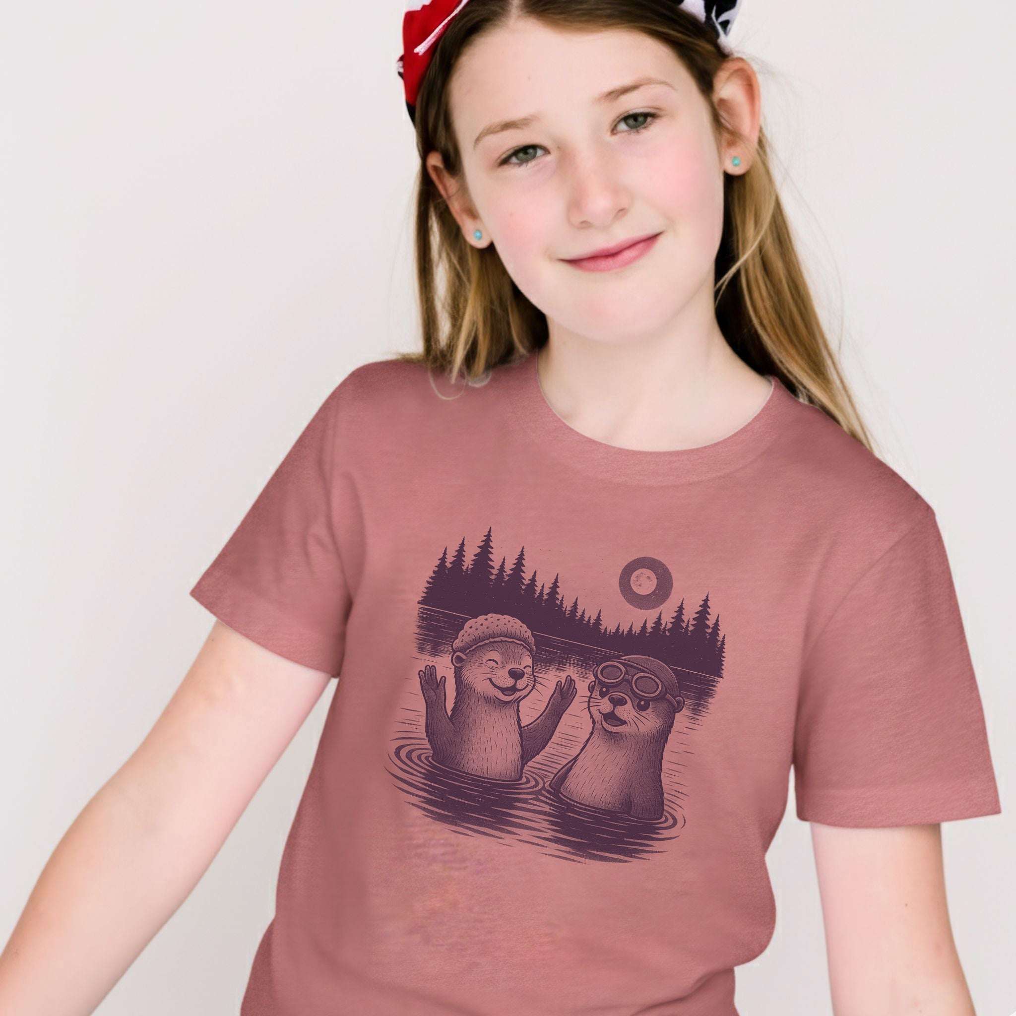 Otterly Silly Swimmers – Cute River Otters Youth Tee