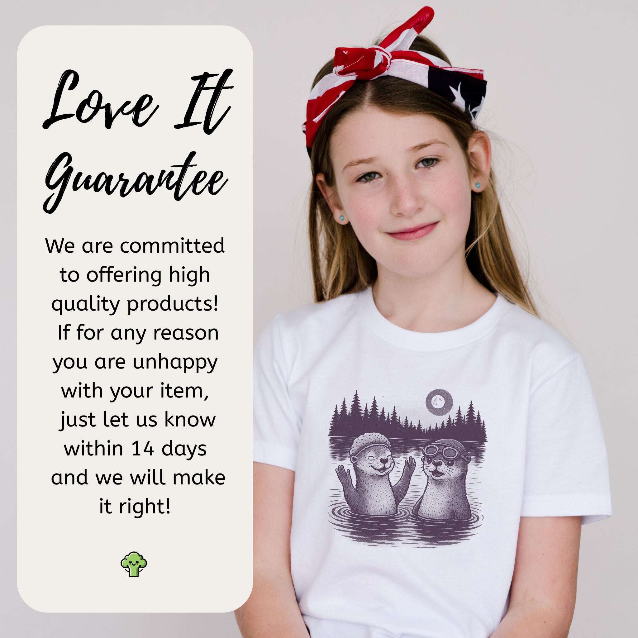 Otterly Silly Swimmers – Cute River Otters Youth Tee