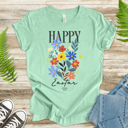 Festive Floral Happy Easter T-Shirt