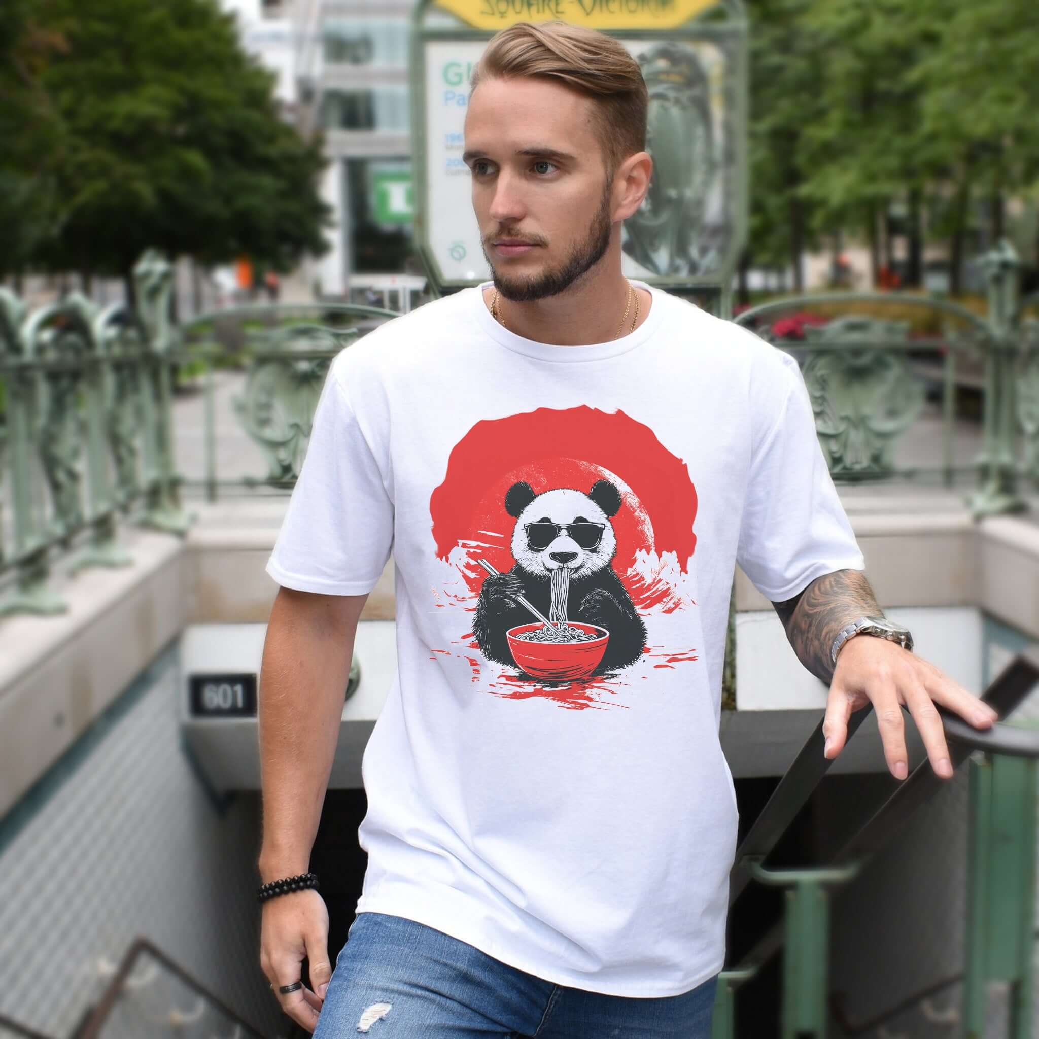 Panda Ramen Master Shirt – Japanese Style Noodle Lover T-Shirt