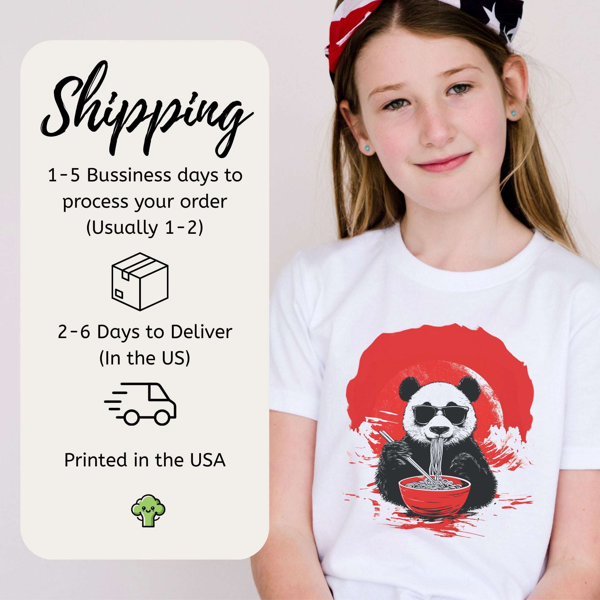 Panda Ramen Master – Chill Noodle Slurper Youth Tee