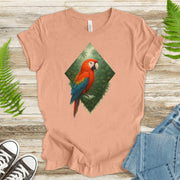 Scarlet Macaw Jungle T-Shirt – Colorful Tropical Bird Lover Tee