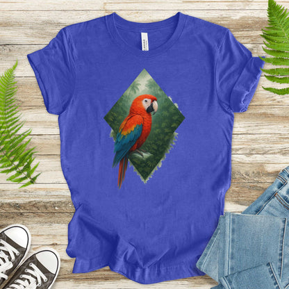 Scarlet Macaw Jungle T-Shirt – Colorful Tropical Bird Lover Tee