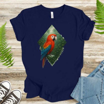 Scarlet Macaw Jungle T-Shirt – Colorful Tropical Bird Lover Tee
