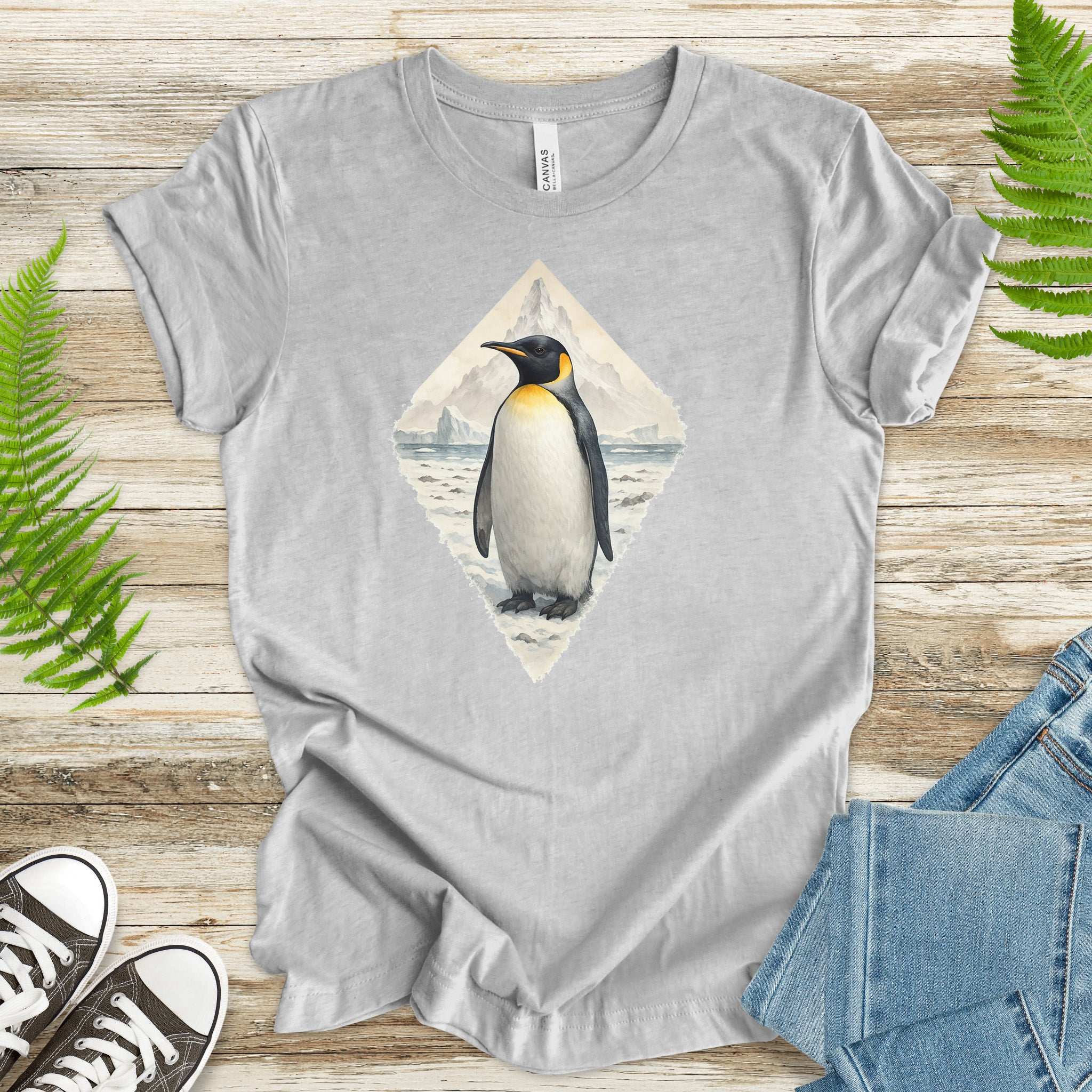 Arctic Penguin Diamond T-Shirt – Cute Winter Nature Lover Gift