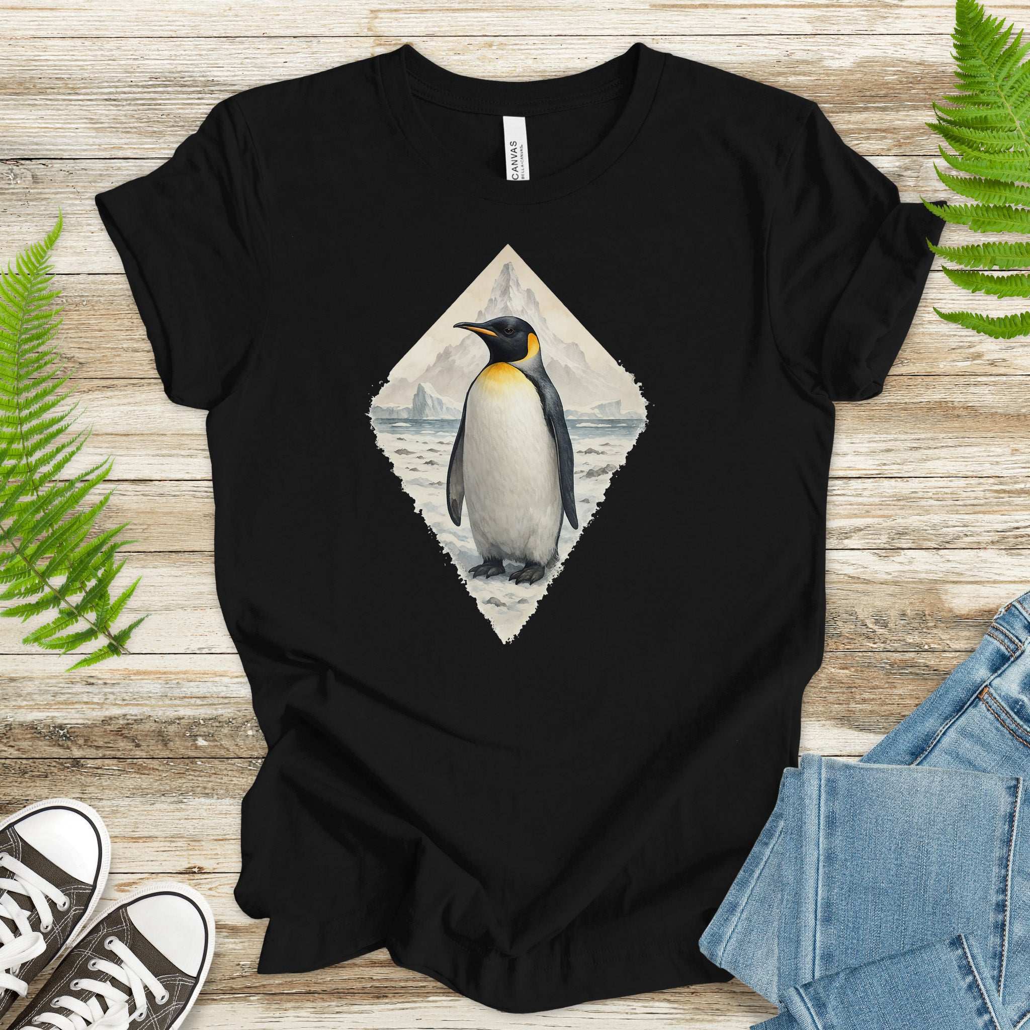 Arctic Penguin Diamond T-Shirt – Cute Winter Nature Lover Gift