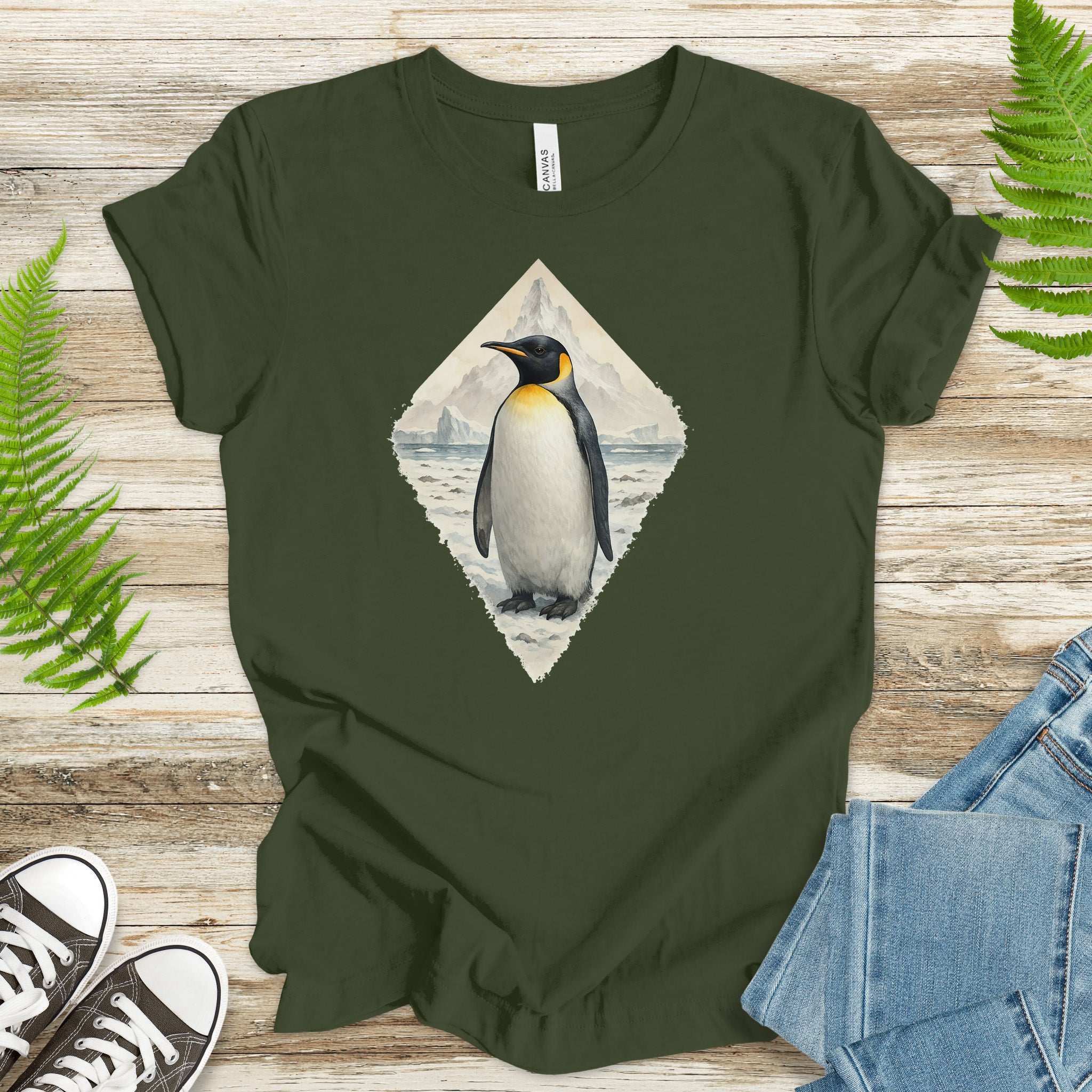 Arctic Penguin Diamond T-Shirt – Cute Winter Nature Lover Gift