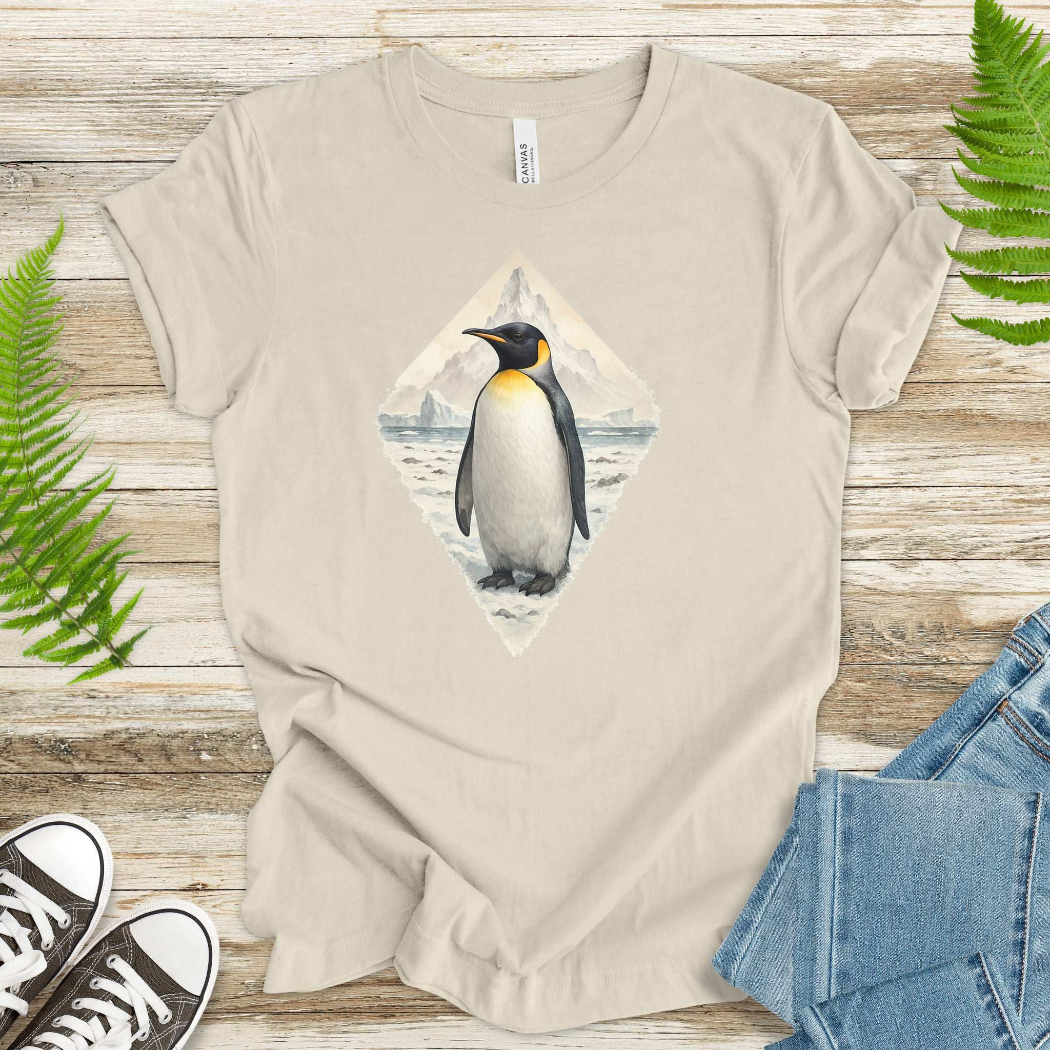 Arctic Penguin Diamond T-Shirt – Cute Winter Nature Lover Gift