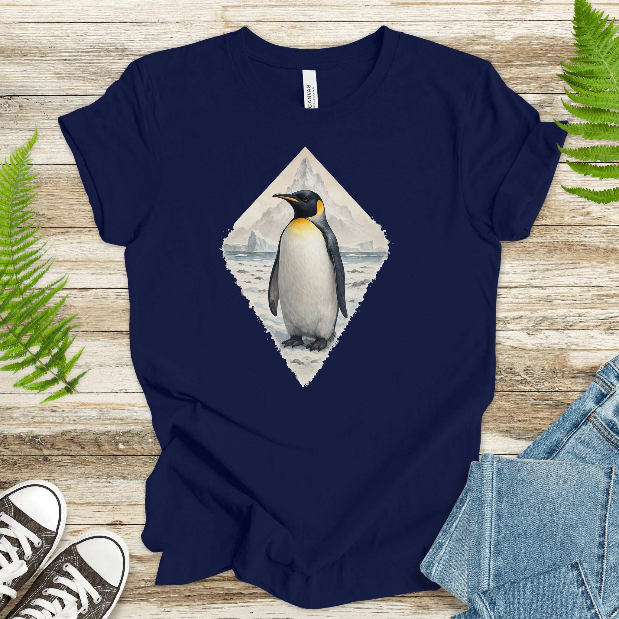 Arctic Penguin Diamond T-Shirt – Cute Winter Nature Lover Gift