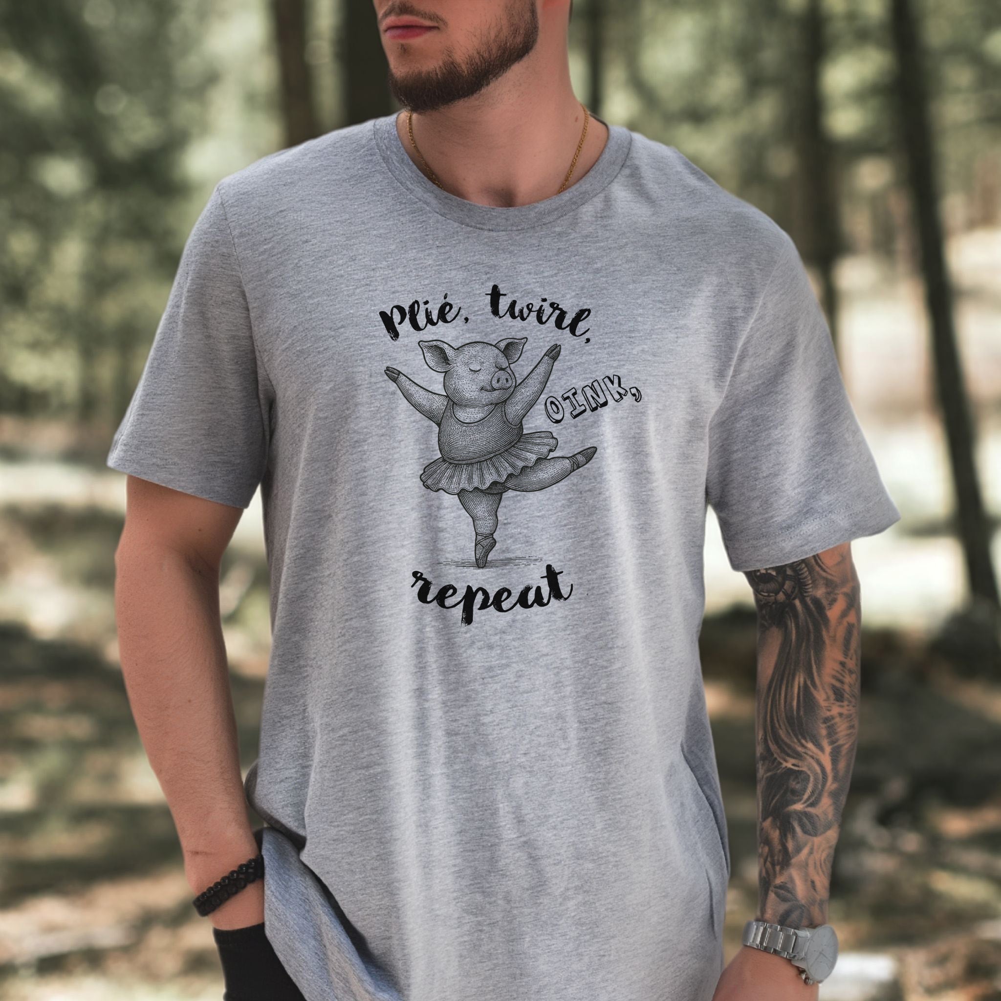 Cute Ballet Pig Shirt – Funny Pig Lover Tee for Farm Girls & Animal Moms