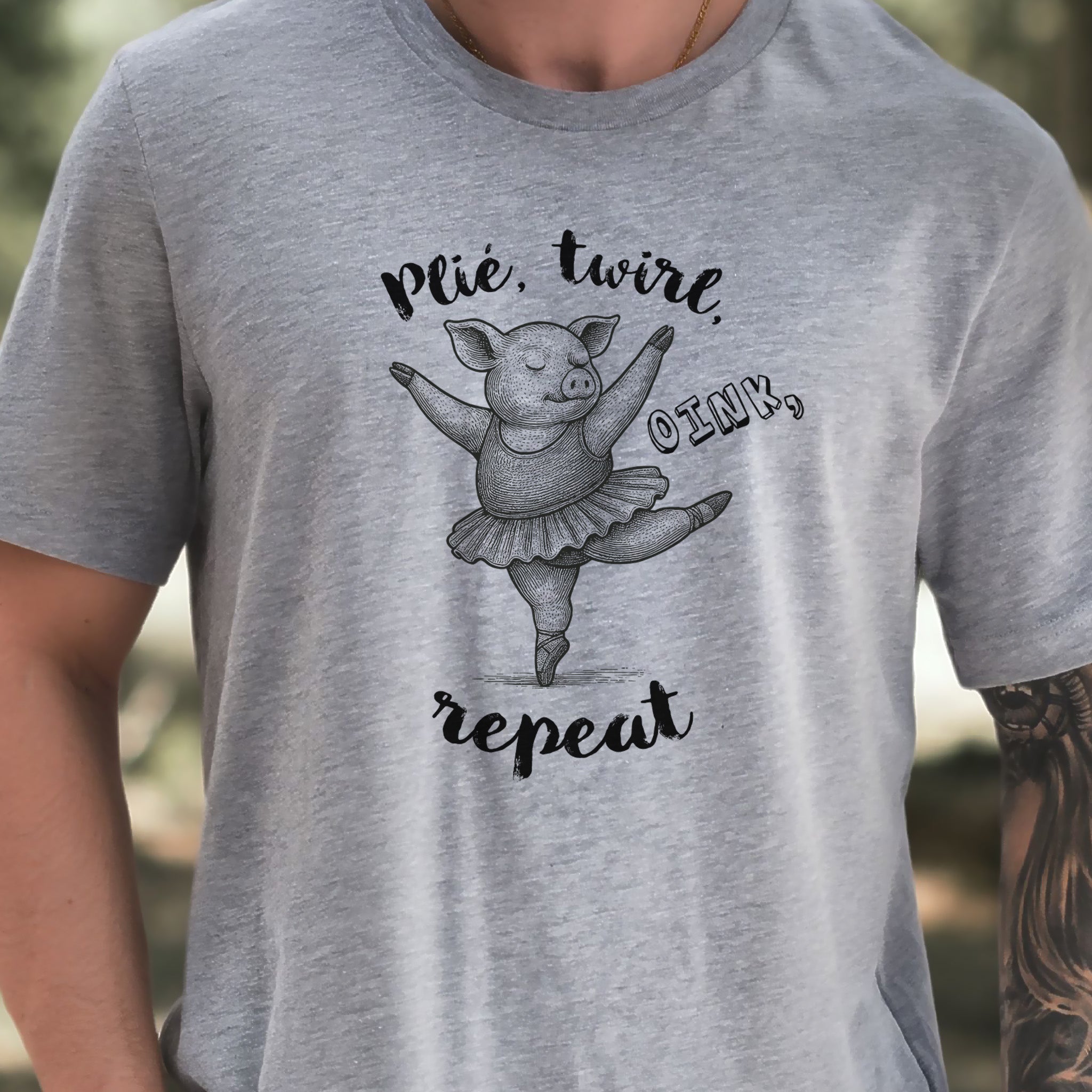 Cute Ballet Pig Shirt – Funny Pig Lover Tee for Farm Girls & Animal Moms