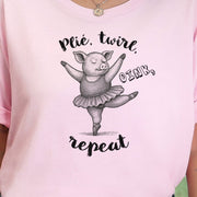 Cute Ballet Pig Shirt – Funny Pig Lover Tee for Farm Girls & Animal Moms