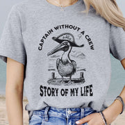 Pelican Pirate Captain Without a Crew T-Shirt