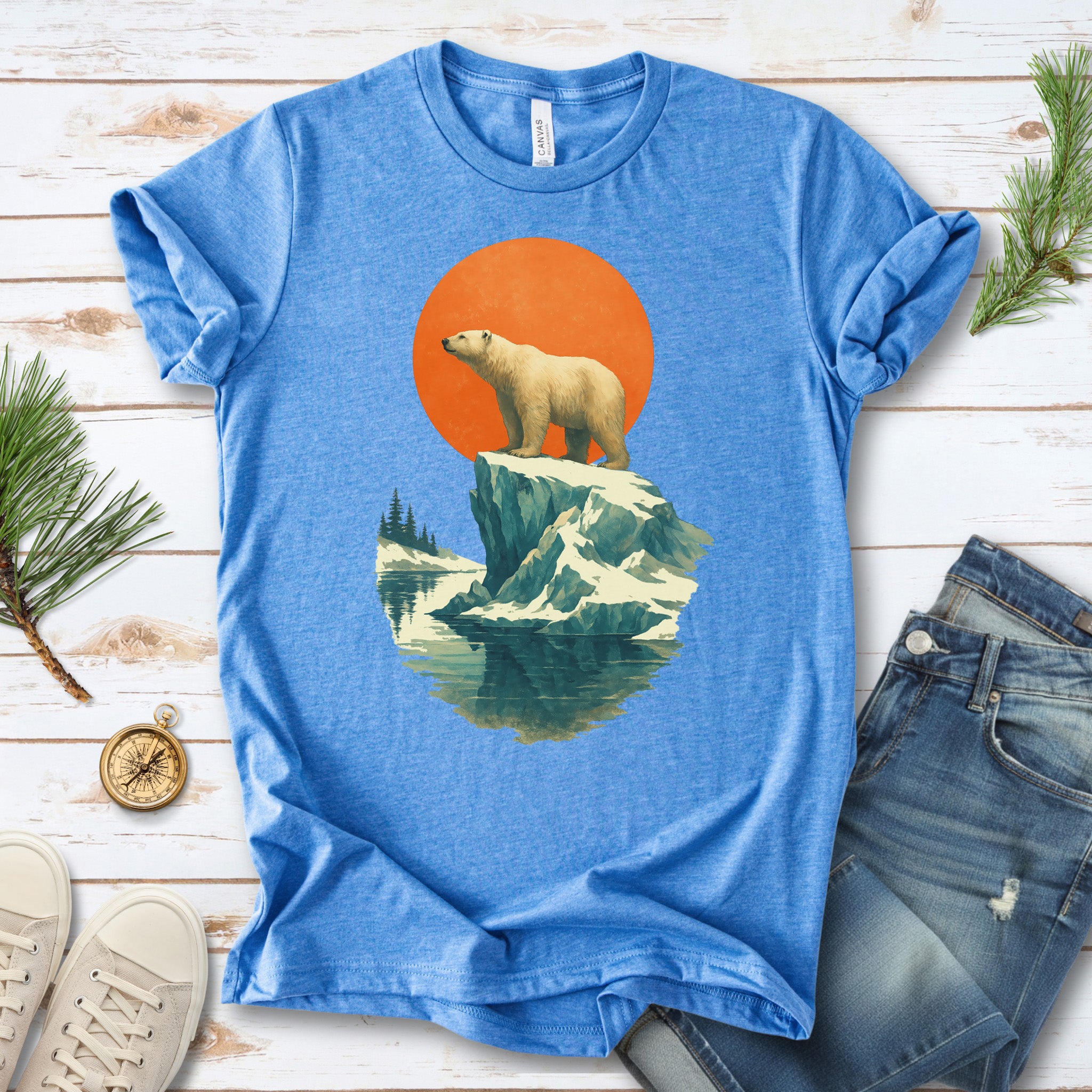 Vintage Polar Bear T-Shirt – Japanese Style Arctic Nature Tee