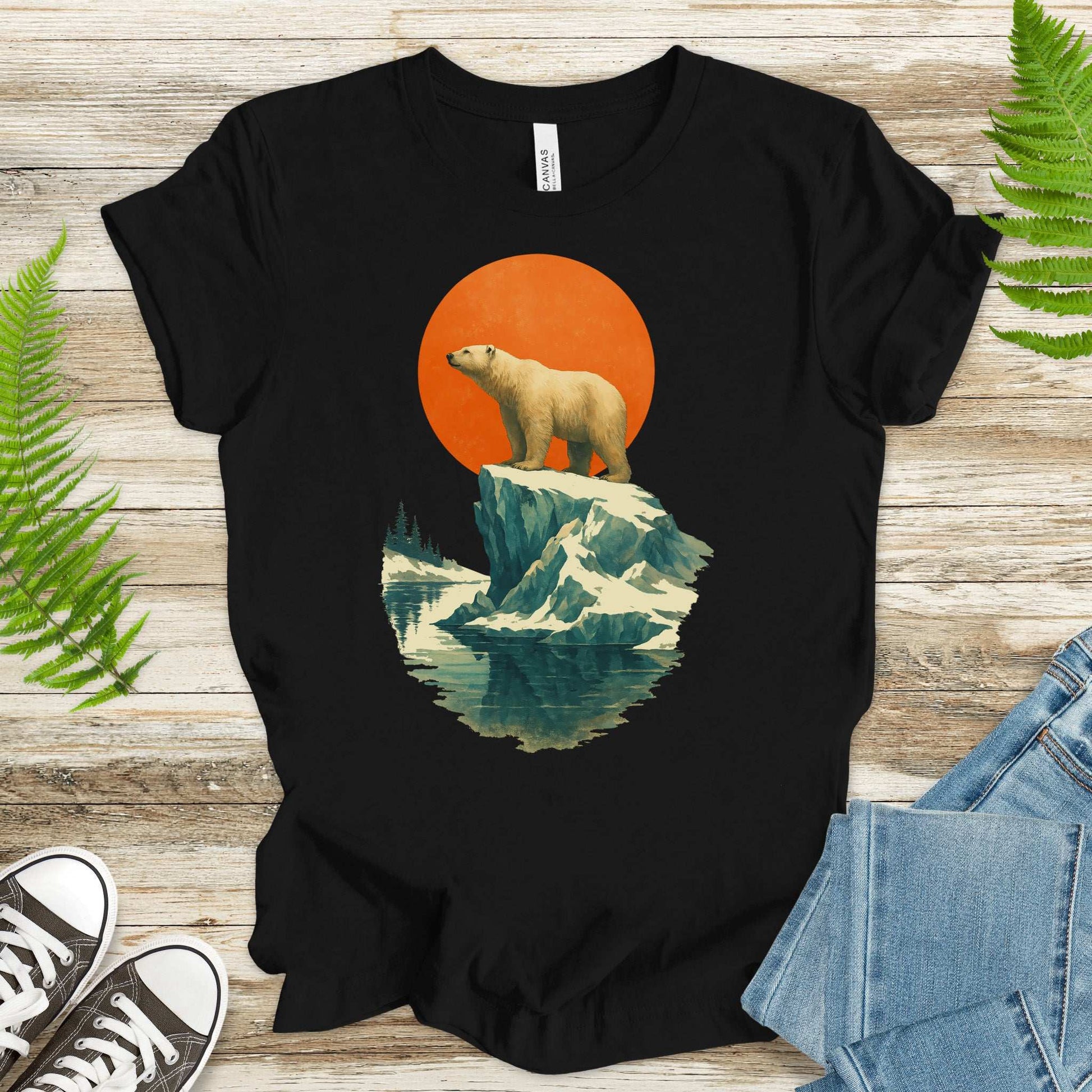 Vintage Polar Bear T-Shirt – Japanese Style Arctic Nature Tee