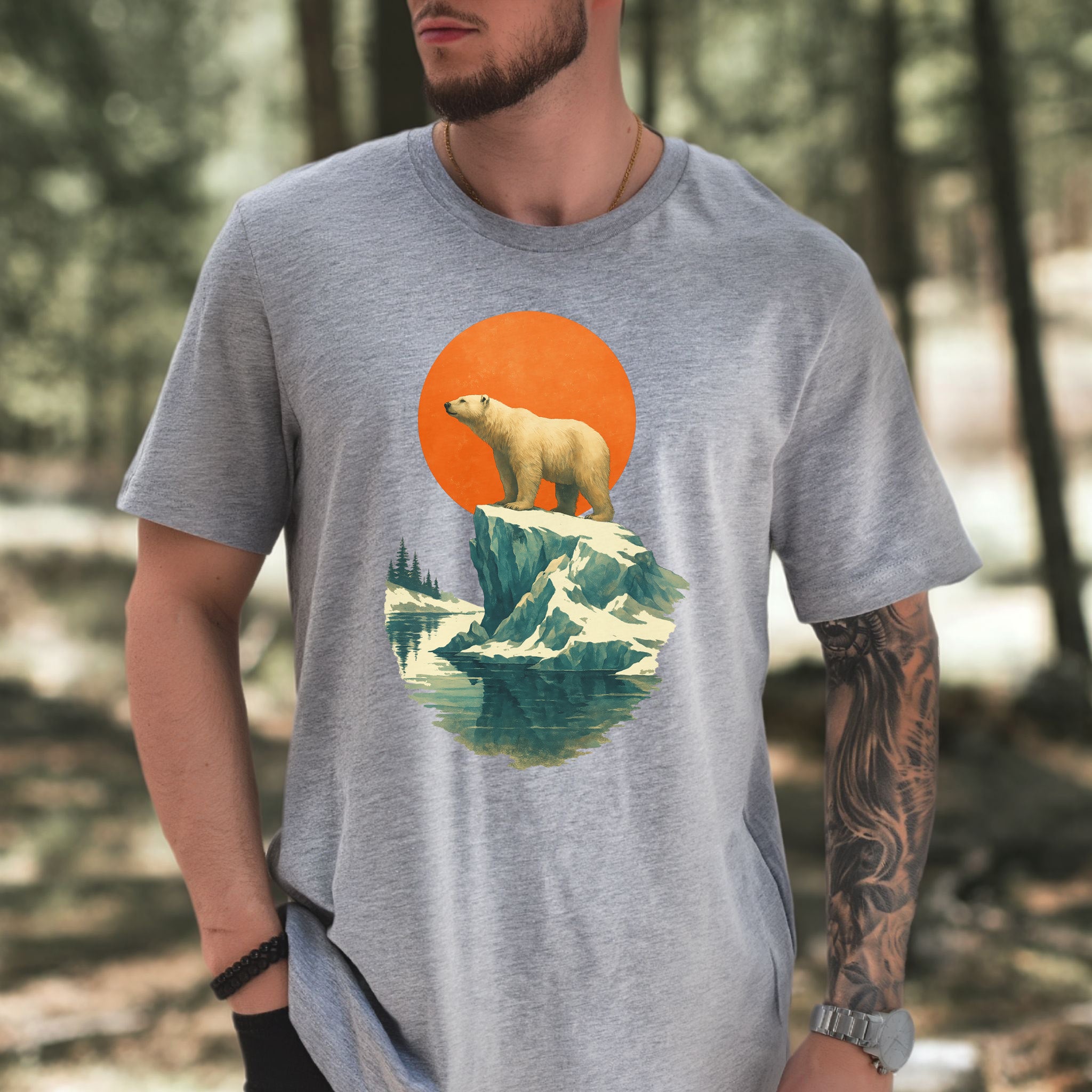 Vintage Polar Bear T-Shirt – Japanese Style Arctic Nature Tee