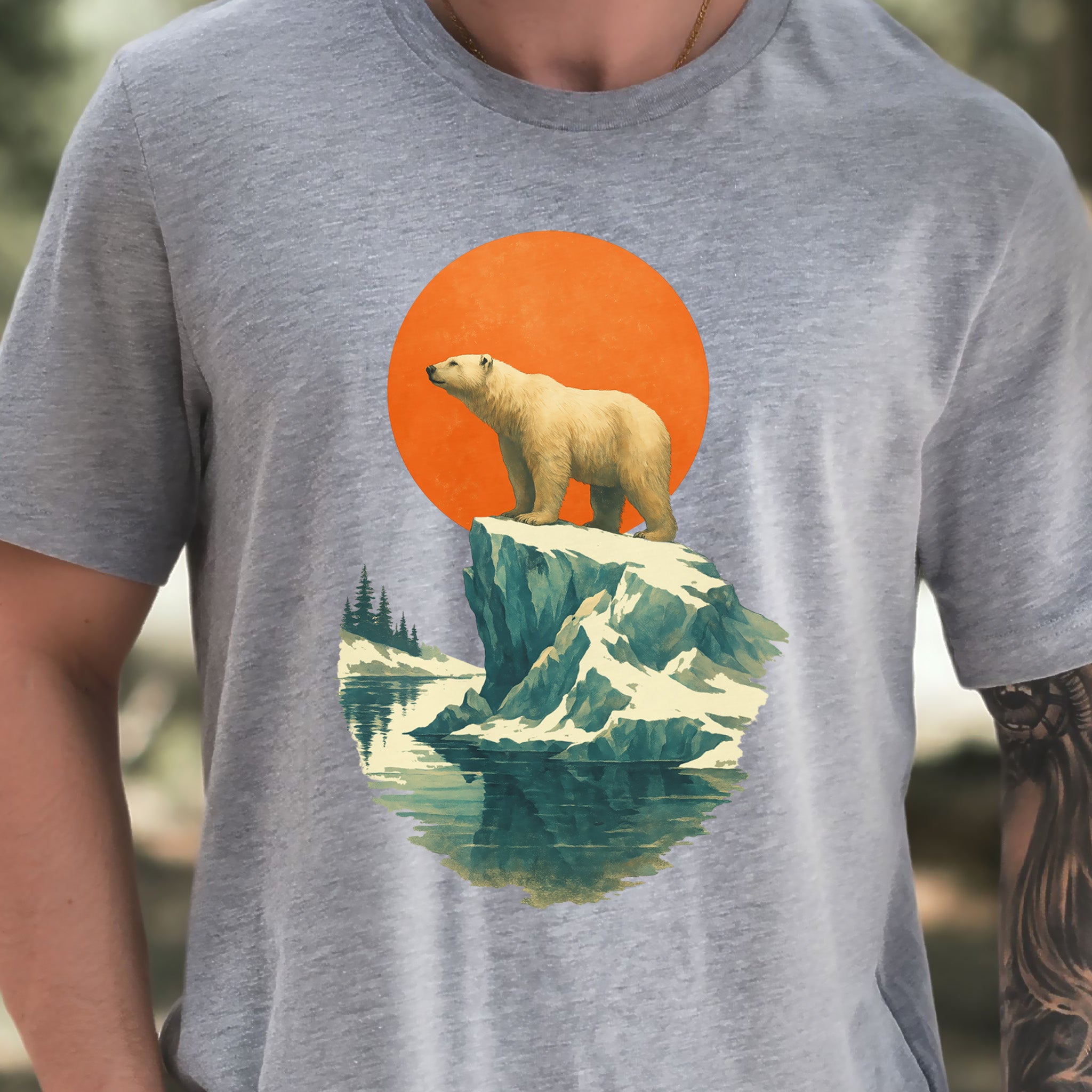 Vintage Polar Bear T-Shirt – Japanese Style Arctic Nature Tee