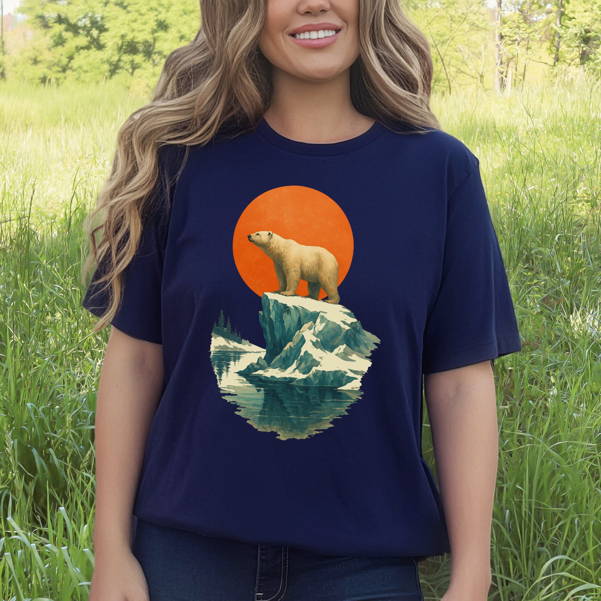 Vintage Polar Bear T-Shirt – Japanese Style Arctic Nature Tee