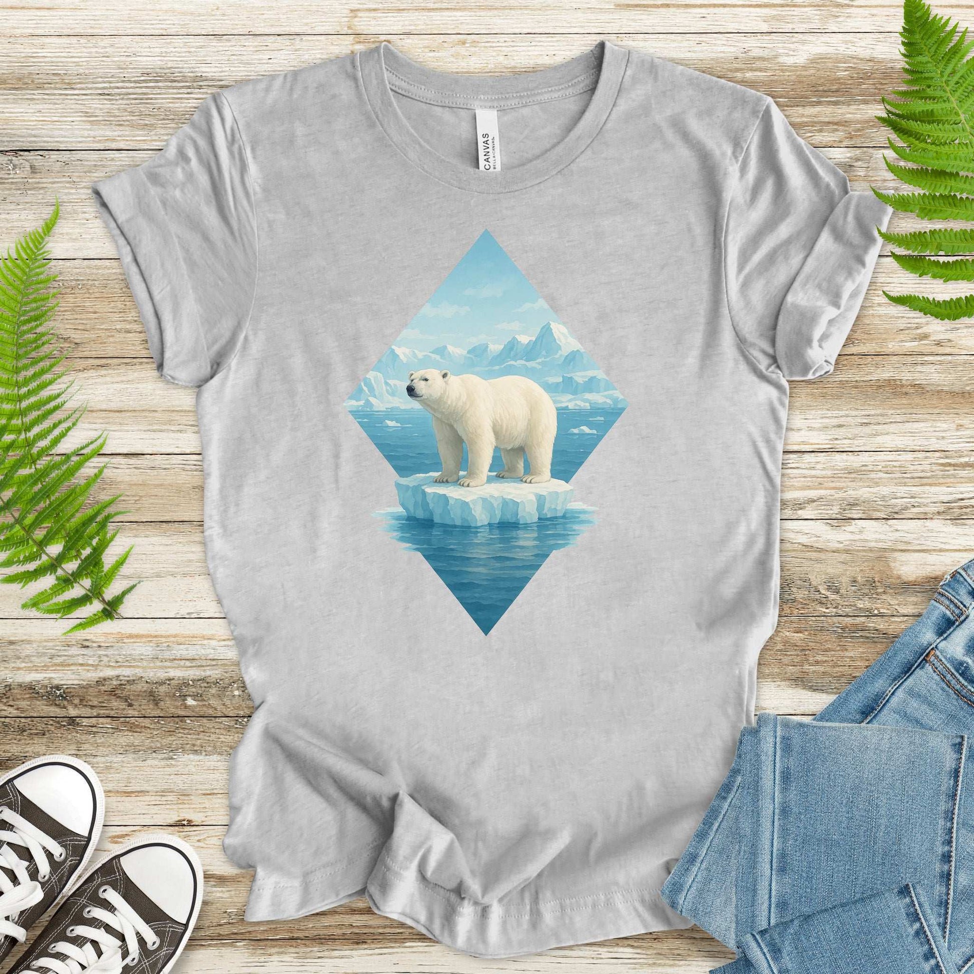 Polar Bear Arctic T-Shirt – Majestic Winter Wildlife Vintage Tee